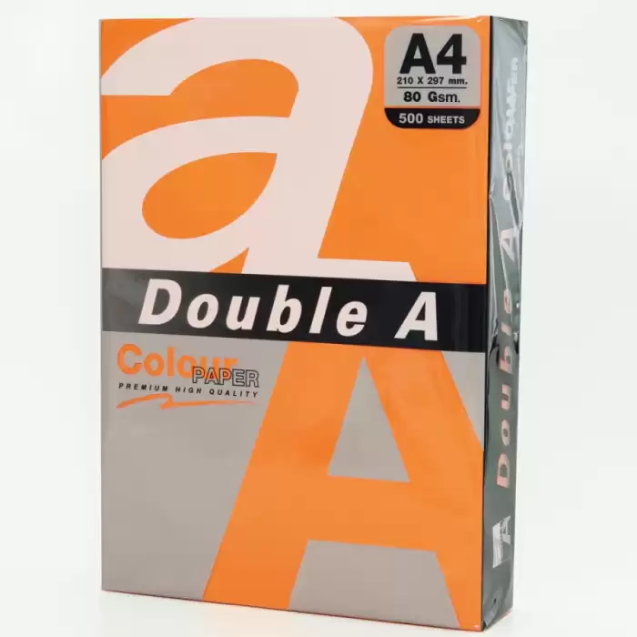 Double A Renkli Kağıt 500 Lü A4 80 Gr Safron