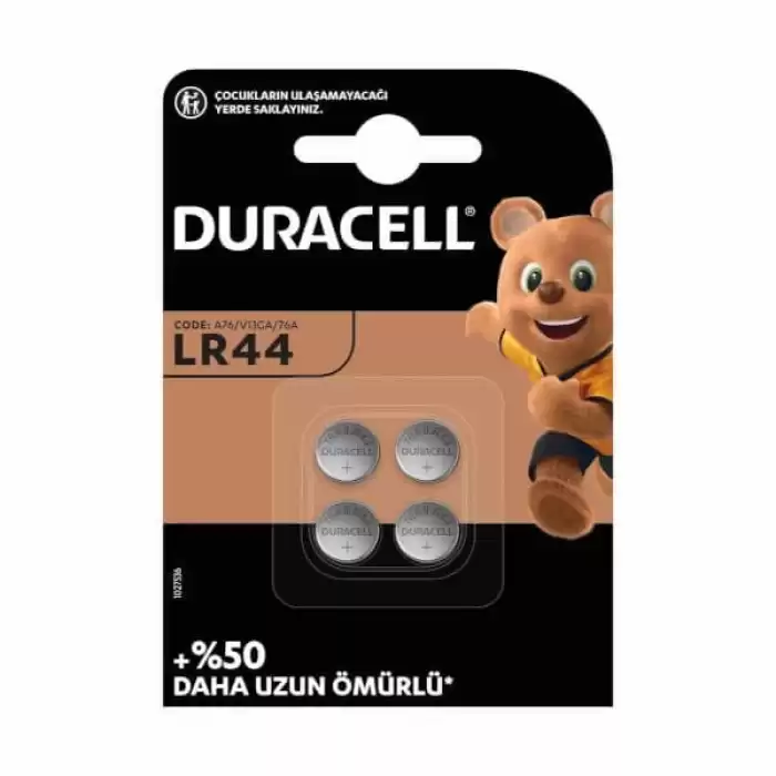 Duracell Lityum Düğme Pil 3 V 4 Lü Lr44