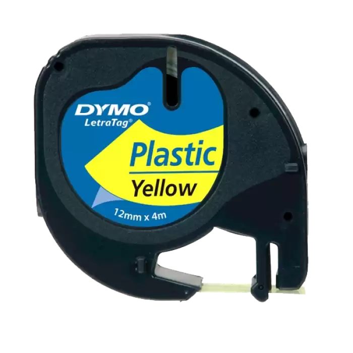 Dymo Letratag Şerit Plastik 12 Mmx4 Mt Sarı 91202