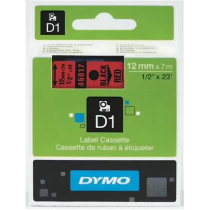 Dymo S0720560 D1 Yedek Şerit, 12 Mm X 7 Mt, Mavi- Siyah (45016)