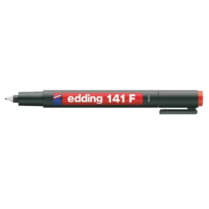 Edding Asetat Kalemi Permanent F Seri 0.6 Mm Kırmızı 141F - 10lu Paket