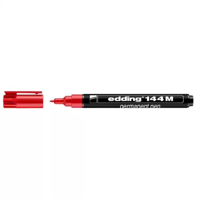 Edding Asetat Kalemi Permanent Kırmızı 144 M - 10lu Paket