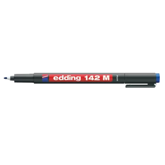 Edding Asetat Kalemi Permanent M Seri 1 Mm Mavi 142 M - 10lu Paket