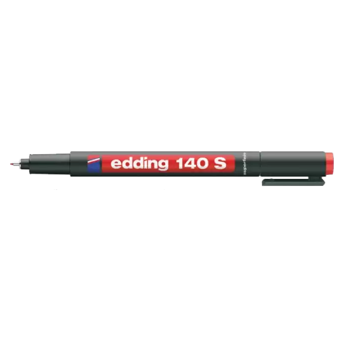 Edding Asetat Kalemi Permanent S Seri 0.3 Mm Kırmızı 140 S - 10lu Paket