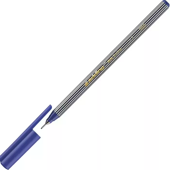 Edding İnce Uçlu Keçeli Kalem 0.4 Mm Mavi 55 - 10lu Paket