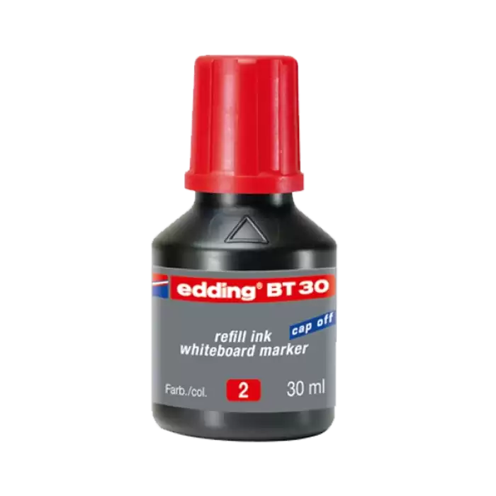 Edding Tahta Kalem Mürekkebi Damlalıklı 30 Ml Kırmızı Bt30 - 10lu Kutu