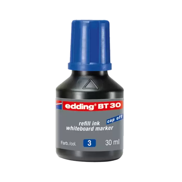 Edding Tahta Kalem Mürekkebi Damlalıklı 30 Ml Mavi Bt30 - 10lu Paket