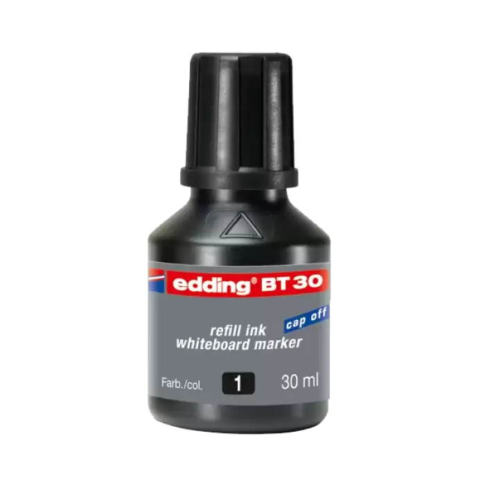 Edding Tahta Kalem Mürekkebi Damlalıklı 30 Ml Siyah Bt30 - 10lu Kutu