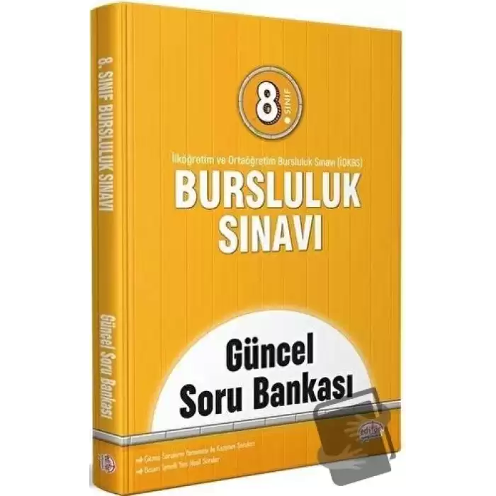 Editör 8. Sınıf Bursluluk Sınavı Güncel Soru Bankası