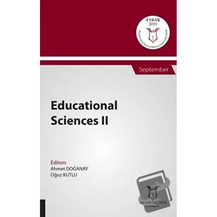 Educational Sciences II (AYBAK 2019 Eylül)