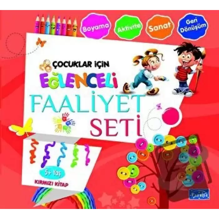 Eğlenceli Faaliyet Seti Kırmızı Kitap – 5 Yaş Üzeri