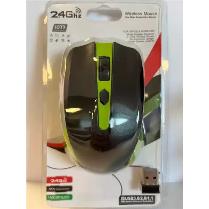 Elba G-211 Yeşil 2.4Ghz Kablosuz Mouse