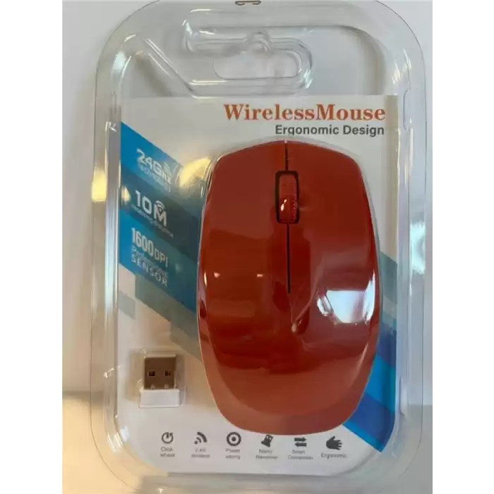 Elba G-229 Kırmızı 2.4Ghz Kablosuz Mouse