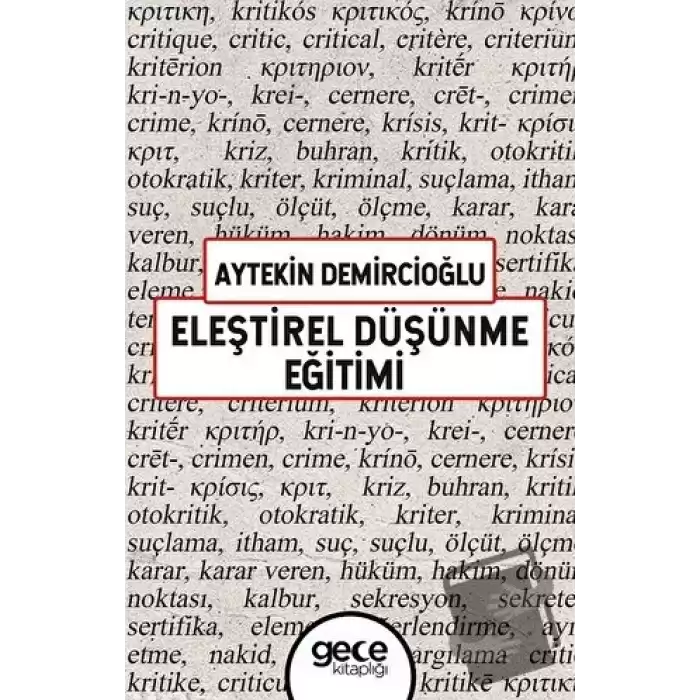 Eleştirel Düşünme Eğitimi