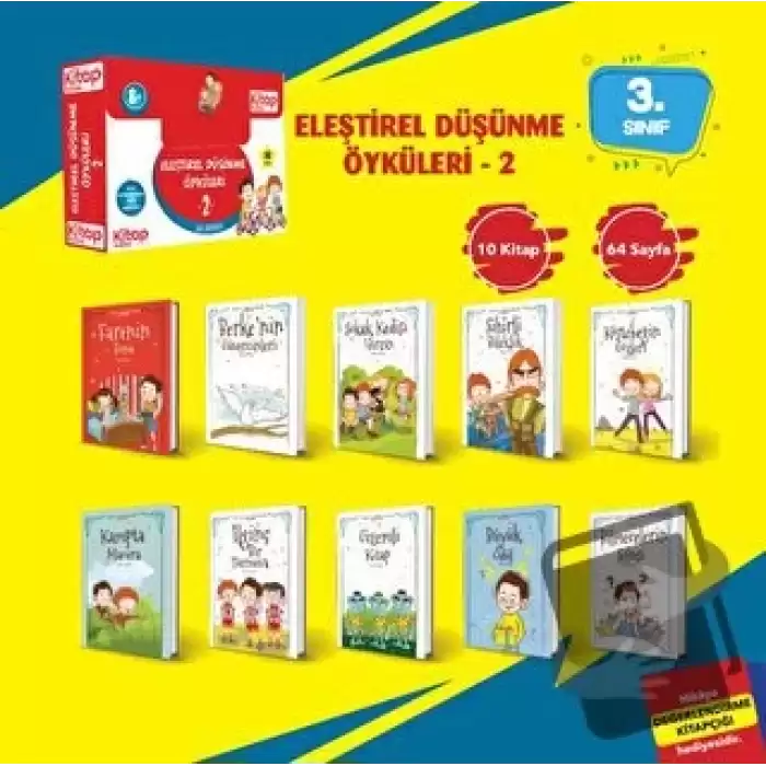 Eleştirel ve Yaratıcı Düşünme Öyküleri - 2 (10 Kitap - Etkinlik Testi - Değerlendirme Testi)