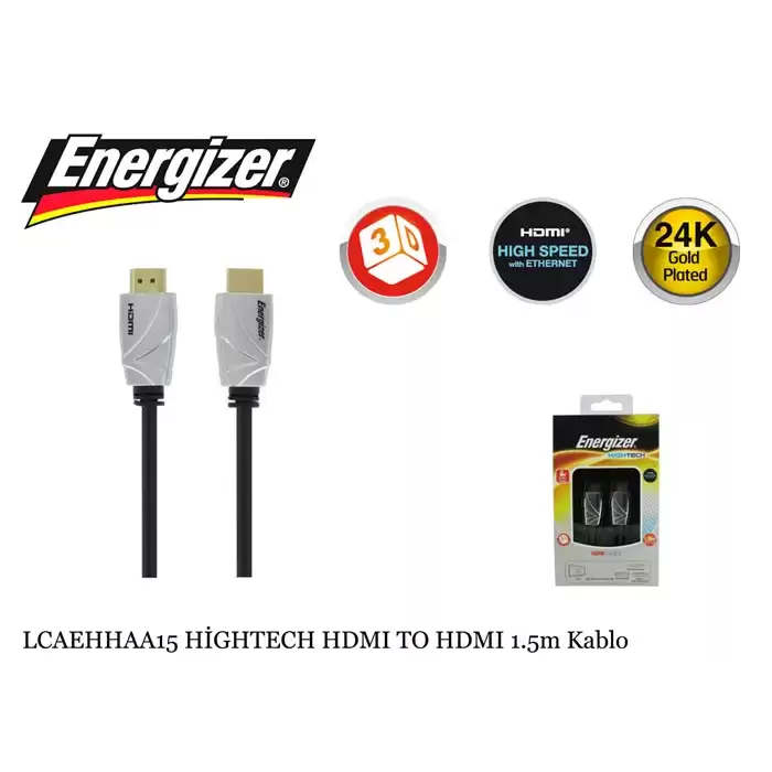 Energizer Lcaehhaa15 Hightech Hdmı To Hdmı 1.5Mt Kablo