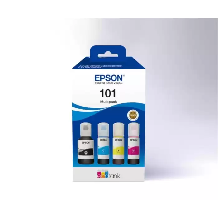 Epson 101 Cyan-Magenta-Yellow-Black Mavi-Kırmızı-Sarı-Siyah T03V6 4Lü Multipack Kartuş