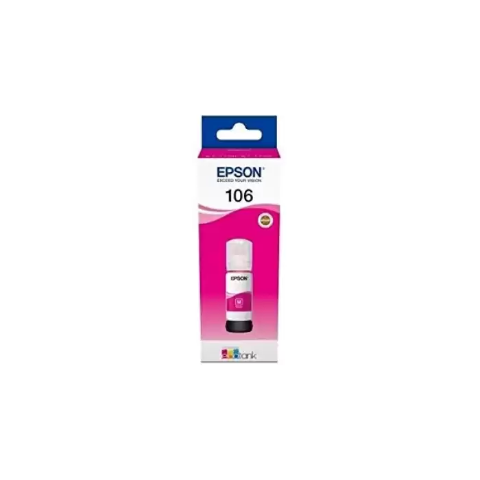 Epson 106 Magenta Kırmızı Şişe Mürekkep T00R340 L7160-7180