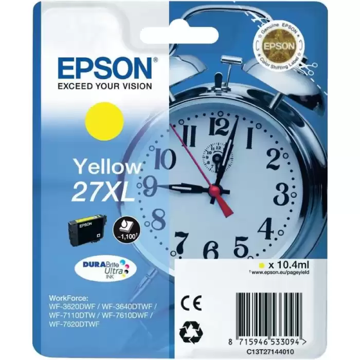 Epson 27Xl Yellow Sarı Mürekkep Kartuş T27144012