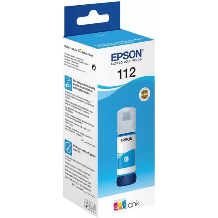 Epson T06C2 (112) Cyan Mavi Şişe Mürekkep C13T06C24A