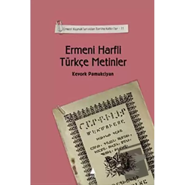 Ermeni Harfli Türkçe Metinler