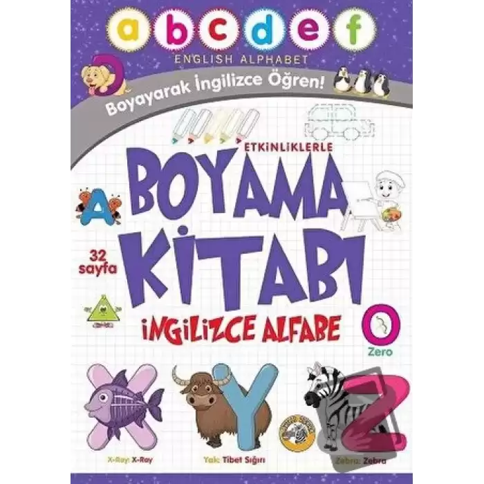 Etkinliklerle Boyama Kitabı İngilizce Alfabe