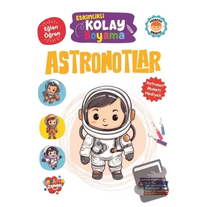 Etkinlikli Kolay Boyama – Astronotlar