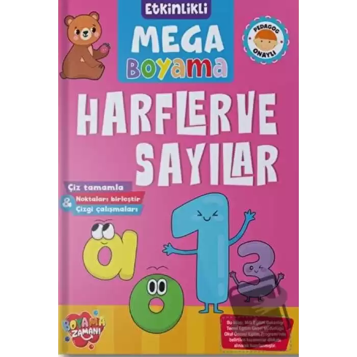 Etkinlikli Mega Boyama - Harfler ve Sayılar