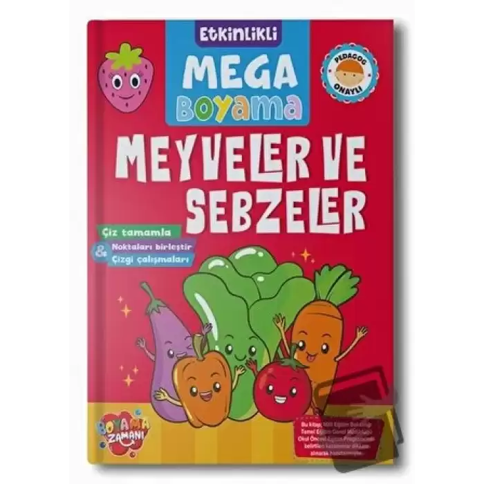 Etkinlikli Mega Boyama - Meyveler ve Sebzeler