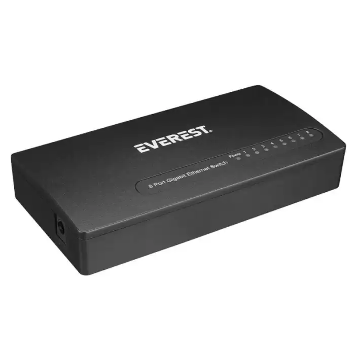 Everest Everlınk Esw-808 8 Port 10-100-1000Mbps Gigabit Ethernet Masaüstü Ethernet Switch Hub