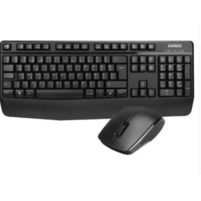 Everest Km-3335 Siyah Ikisi Bir Arada 2 İn 1 Kablosuz Q Multimedia Klavye + Mouse Set