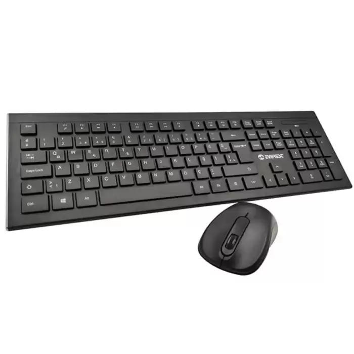 Everest Km-9675 Siyah Kablosuz 1600Dpi Q Standart Klavye + Mouse Set