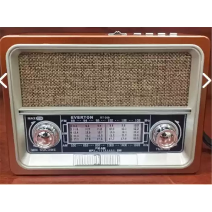 Everton Rt-359 Fm-Am-Sw-Usb&Tf Player Güneş Enerjili Nostaljik Radyo