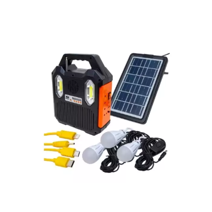 Everton Rt-903 Solar Panelli 3 Ampüllü Usb-Mp3-Radyo Destekli Solar Işıldak Fener