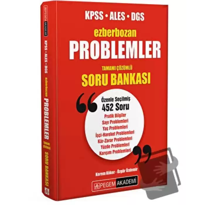 Ezberbozan KPSS ALES DGS Problemler Tamamı Çözümlü Soru Bankası