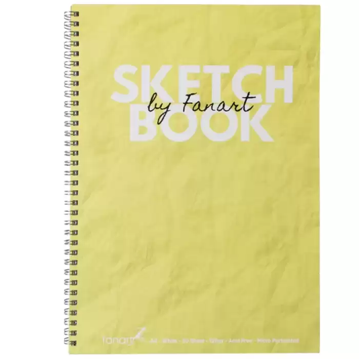 Fanart Academy Sketch Book 120 Gr Spiralli 50 Yp A4 Sarı 8674