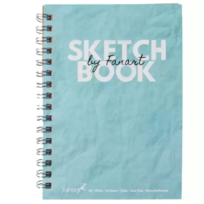 Fanart Academy Sketch Book 120 Gr Spiralli 50 Yp A6 Turkuaz 8671