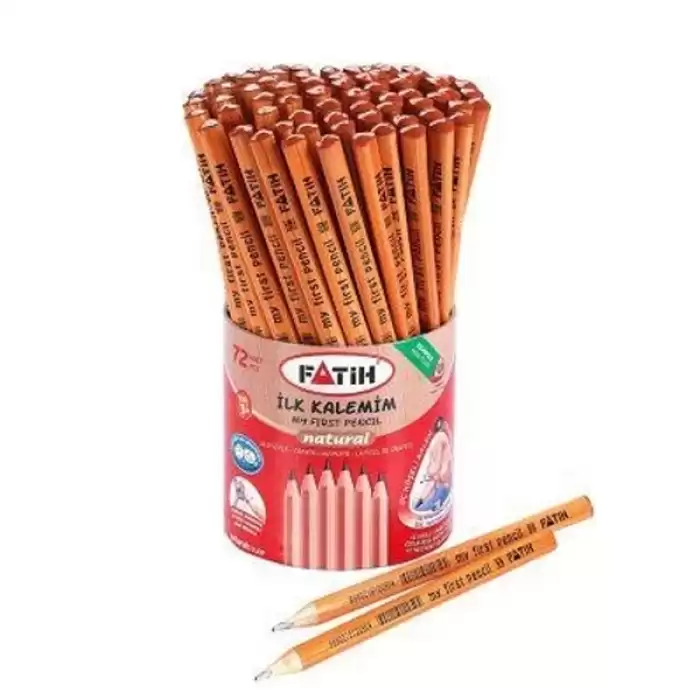 Fatih Kurşun Kalem İlk Kalemim Natural Üçgen Fa12050Kl0072 - 72li Paket