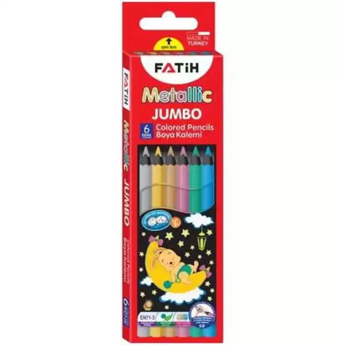 Fatih Kuru Boya Tam Boy Jumbo Metalik 6 Lı 33360