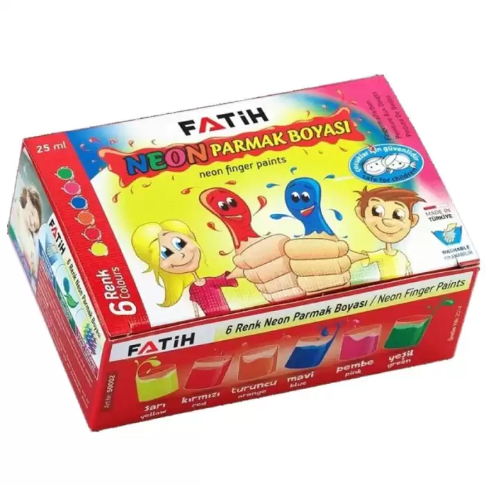 Fatih Parmak Boyası 25 Ml 6 Renk Fosforlu 50002