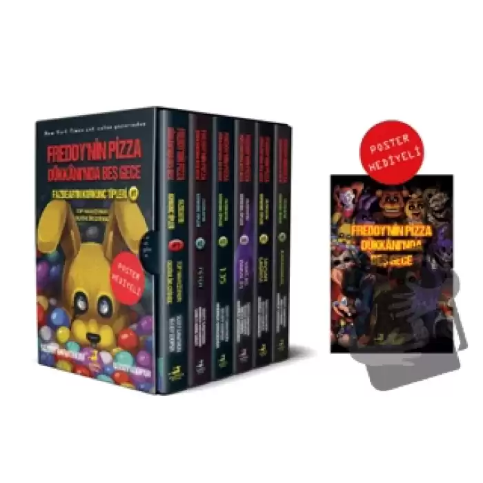 Fazbear’ın Korkunç Tipleri Serisi 6 Kitap - Poster Hediyeli Kutulu Set