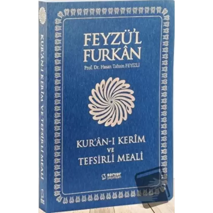 Feyzül Furkan Kuran-ı Kerim ve Tefsirli Meali - Büyük Boy - İnce Cilt (Lacivert) (Ciltli)