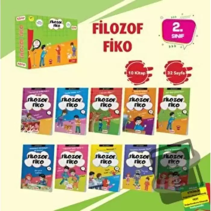 Filozof Fiko Hikaye Seti -1  (10 Kitap - Etkinlik Testi - Değerlendirme Testi)