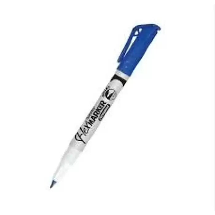 Flexoffice Permanent Marker Çift Taraflı Mavi Mürekkep Fo-Pm07