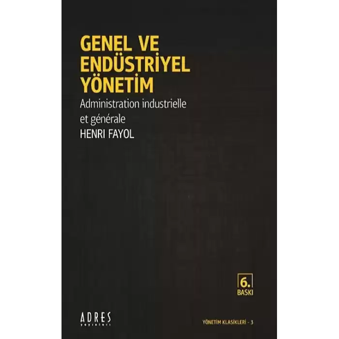 Genel ve Endüstriyel Yönetim