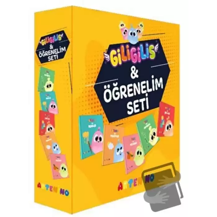 Giligilis ile Öğrenelim Seti - Eğitici Mini Karton Kitap Serisi