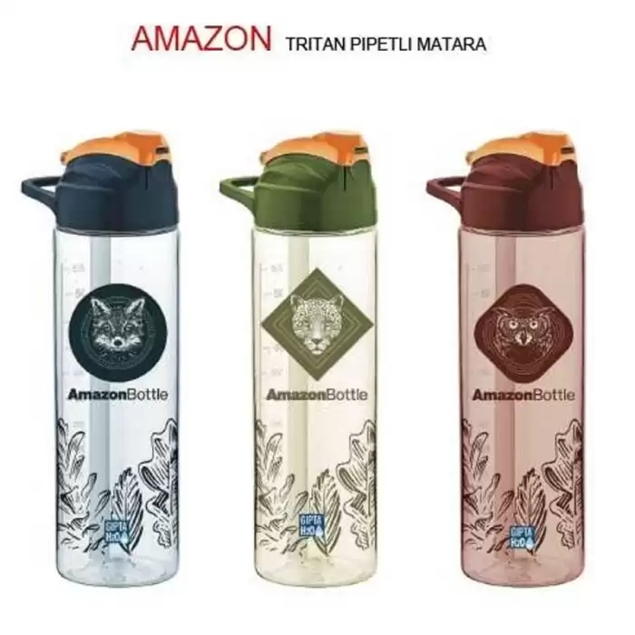 Gıpta Matara Amazon Tritan Pipetli 630 Cc K7501