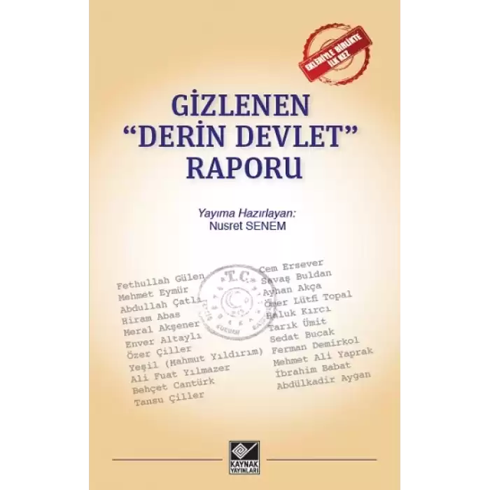 Gizlenen Derin Devlet Raporu