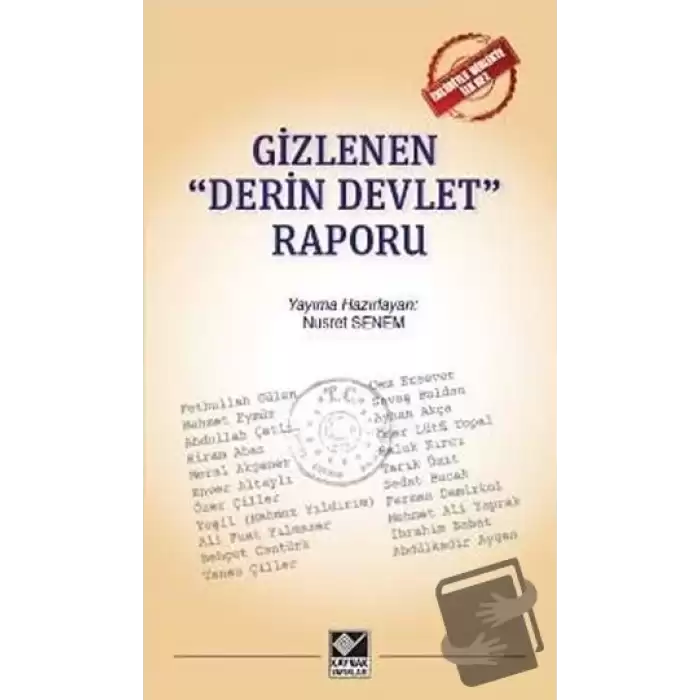 Gizlenen Derin Devlet Raporu