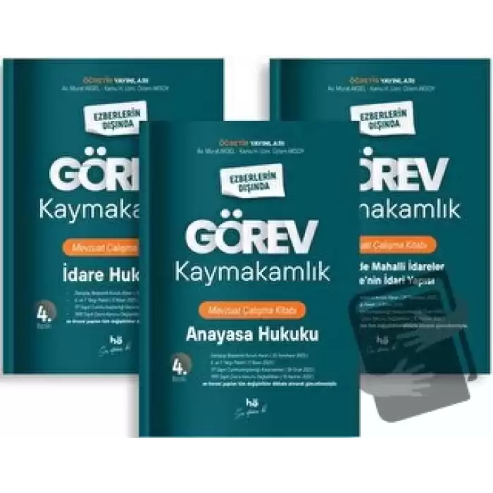 Görev Kaymakamlık Mevzuat Çalışma Kitabı (3 Kitap)